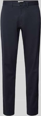 Jack & Jones Jack & Jones Relaxed Fit Chino mit G&uuml;rtelschlaufen Modell KANE in Marine, Gr&ouml;&szlig;e 34/32