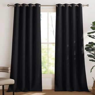 OEM Cortinas Y Visillos - Decoraci&oacute;n De Ventanas Con Aislamiento T&eacute;rmico Y Bloqueo De Luz Para El Hogar Y El Dormitorio. Paneles De Tela Con Ojales Para N