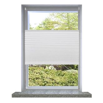 Berkfield Home Plisse Blind 70x200cm White Pleated Blind | Size: 70x200 cm