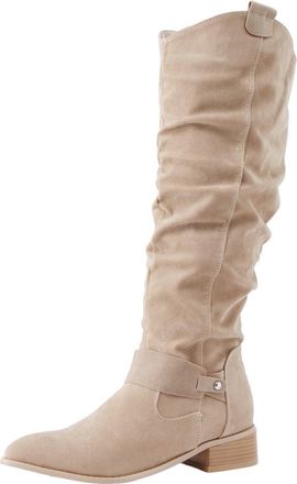 Generic tops for women uk clearance your orders Winter Boots for Women Long Walking Boots Warm Side Zipper Hiking Boots Low Heel Booties Waterproof Cow Boots 