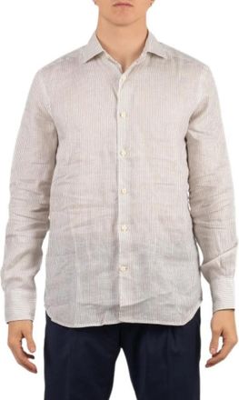 Saint Barth Pamplona Shirt - Heren - Casual Overhemden - Roze - XL - Linnen - Overhemden
