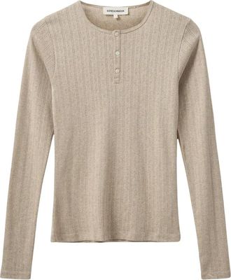 Sofie Schnoor Long Sleeve Tops - Dames - Longsleeves - Beige - XS - Tops
