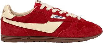 Autry Vintage Windspin Ruby Su&egrave;de Sneakers - Heren - Sneakers - Rood - 42 EU - Su&egrave;de - Schoenen
