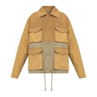 Golden Goose Light Jackets, female, Brown, Size: M Jacket with Pockets