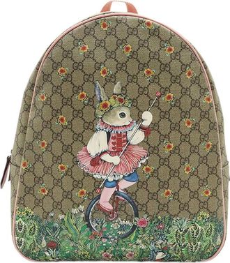 Gucci Pre-owned Gucci Yuko Higuchi Childrens GG Supreme Rabbit Backpack Ladies Q8CX8CDCXFQFMBQD