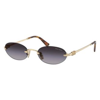 Miu Miu Sunglasses, unisex, Yellow, Size: 51 MM MU A54S Oval Sunglasses