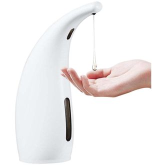 OEM Dispensador Autom&aacute;tico De Jab&oacute;n De Pl&aacute;stico Blanco, 300 Ml, Para Colocar Sobre La Encimera. - Crezuo