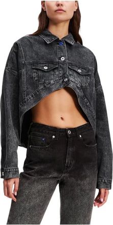 Karl Lagerfeld Jassen, Dames, Zwart, M, Katoen, Dames Blazer