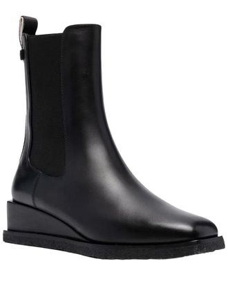 Ferragamo Leather Wedge Ankle Boot