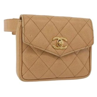 Chanel Pre-owned Belt Bags, female, Beige, Size: ONE SIZE Pre-owned Waist Bag