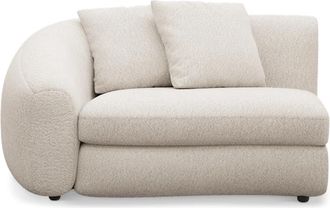 Castlery Fable Left Arm Sofa Customized, (Performance Boucle) Cream, Spill Resistant, Ultra Deep Seats for Sofas by Castlery