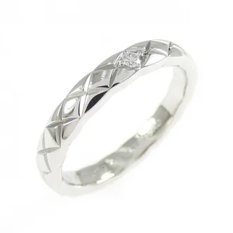 Chanel Platinum 950 Band Ring (Pre-Owned)