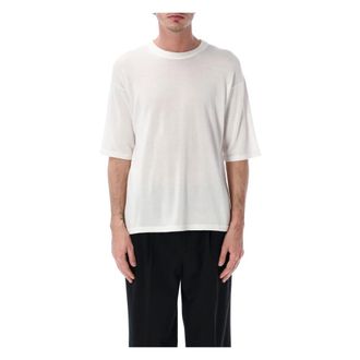 Roberto Collina T-Shirts, male, White, Size: XL Over S/S TEE