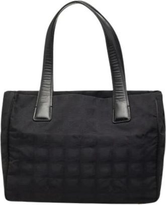 Chanel Pre-owned Vintage Tote Bag - Dames - Vintage Shopper - Zwart - ONE Size - Leer - Vintage