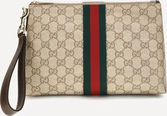 Gucci Small GG Web Pouch Male UNI