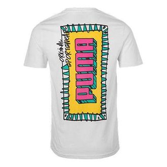 Puma Back Large Logo Loose Short Sleeve White 579124-02