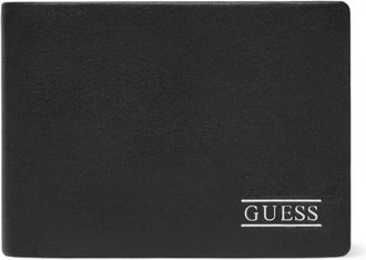 Guess Wallet - Heren - Portefeuilles - Zwart - ONE Size - Leer - Accessoires