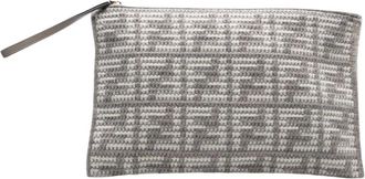 Fendi Pre-owned Jacquard Pouch - - Pre-owned - Donna - Grigio - ONE SIZE