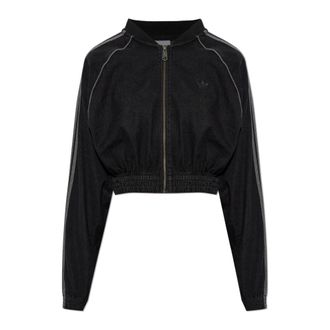 adidas SST Denim Tracktop - Dames - Spijkerjassen - Zwart - XS - Denim - Jassen