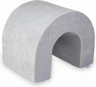 OEM T&uacute;nel De Juegos De Espuma Suave Aterciopelada, Gris Claro