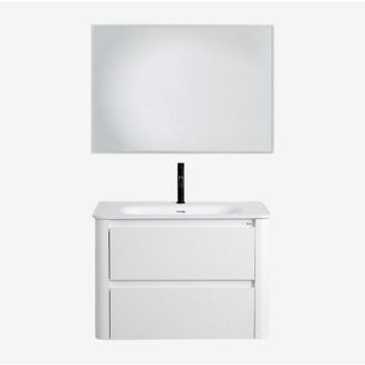 Sklum Sklum - Conjunto De Mueble De Ba&ntilde;o En Madera Con Lavabo Integrado Egerton