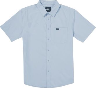 Quiksilver Ridgeport Regular Fit Short Sleeve Performance Button-Up Shirt in Skyway at Nordstrom Rack, Size Xx-Large