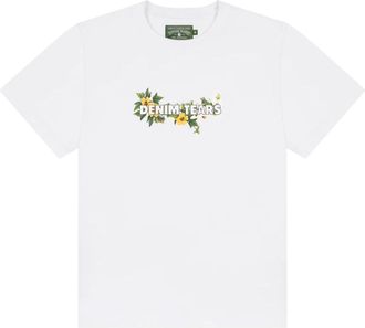 Denim Tears Cotton Floral Logo T-shirt White SS25TSL049875