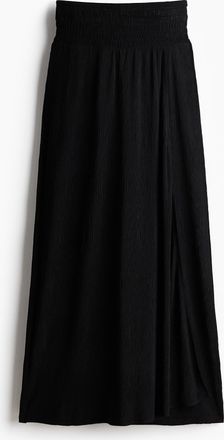 H&M Gecrinkelte Hose im Wickelschnitt - Schwarz