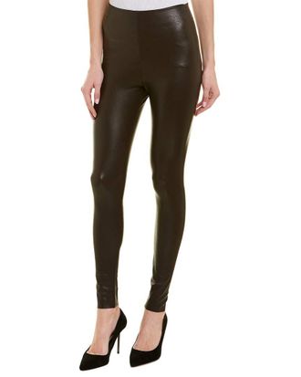 Commando Womens Perfect Control Faux Leather Leggings SLG06 Espresso Large
