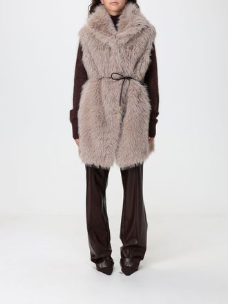 Simona Corsellini Waistcoat Woman color Beige