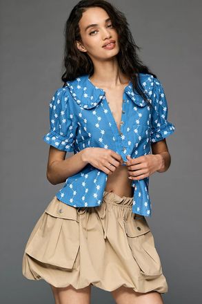 Pilcro Keira Embroidered Blouse