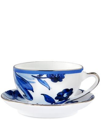 Dolce & Gabbana archive-print porcelain tea set - unisex - Porcelain - OS - White