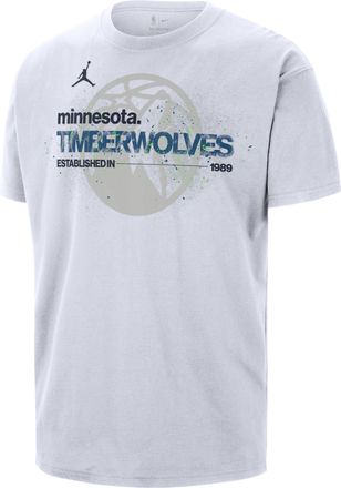 Nike Mens Minnesota Timberwolves Courtside Jordan 85 NBA Statement T-Shirt in White | IQ0869-100