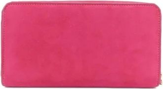 Fendi Pre-owned Wallets, female, Pink, Size: ONE SIZE Pre-owned Suede Wallet