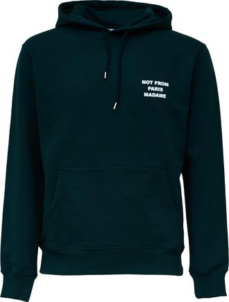 Dr&ocirc;le de Monsieur Hoodie with Iconic Slogan and Drawstring Closure