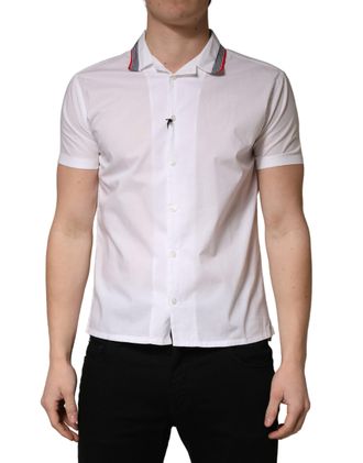 Daniele Alessandrini Short Sleeves Button Down Mens Shirt (Pre-Owned)