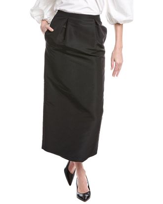 Carolina Herrera Silk Midi Pencil Skirt