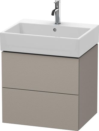 Duravit Mueble Bajo Encimera Duravit L-cube, De Pared, 2 Cajones, 58,4 X 45,9 Cm, Para Vero Air 235060, Color: Terra Mate - Lc627501414