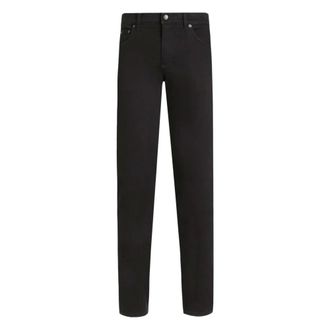 Dolce & Gabbana Slim-fit Jeans, male, Black, Size: M Slim-fit stretch cotton jeans