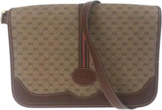 Gucci Pre-owned Leren Schoudertas Bruin - Dames - Vintage Schoudertas - Bruin - ONE Size - Leer - Vintage