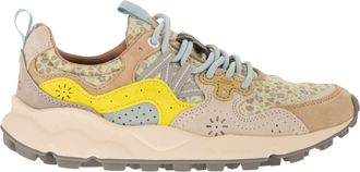 Flower Mountain Yamano 3 Sneakers In Suede And Technical Fabric