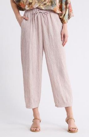 Patrizia Luca Soft Cotton Pull-On Pants in Mauve at Nordstrom Rack, Size X-Large