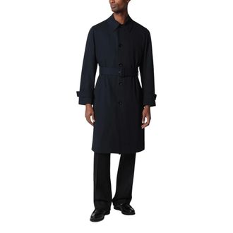 Lardini Soprabito - Heren - Mantel - Blauw - L - Wol - Jassen