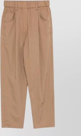 Brunello Cucinelli cotton cropped straight-leg trousers