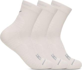 Hoka One One Run 3-Pack Quarter Socks in White /White /White at Nordstrom, Size Large