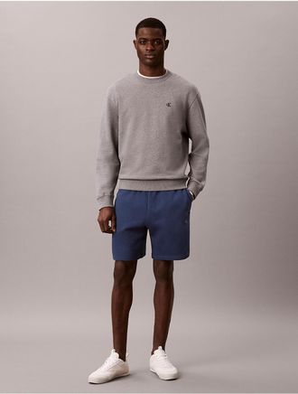 Calvin Klein Jeans Calvin Klein Mens Archive Logo Fleece Shorts - Navy - XS