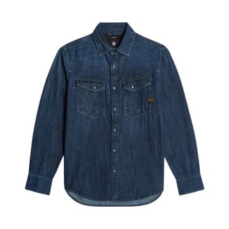 G-Star Denim Overhemden - Heren - Spijkeroverhemden - Blauw - L - Denim - Overhemden