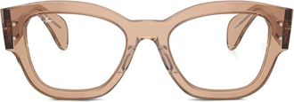 Ray-Ban Occhiali Jorge squadrati - Marrone