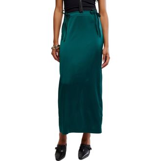 Free People Rosetto Column Maxi Skirt in Seamoss at Nordstrom Rack, Size 10