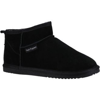 Hush Puppies Ashanti Su&egrave;de Vrouwen Pantoffels Zwart